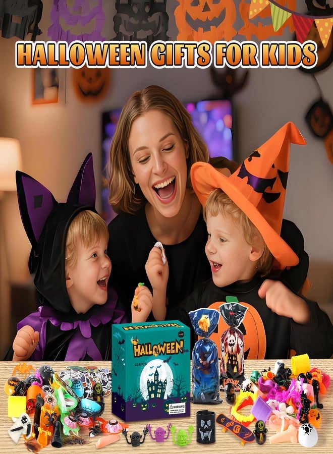 xFFFun 224 PCS Halloween Party Favors for Kids, Halloween Toys Bulk for Kids Goodie Bag Stuffers, School Classroom Prizes, Trick or Treat Toys, Carnival Treats Bag Fillers for Students Gifts - Image 5